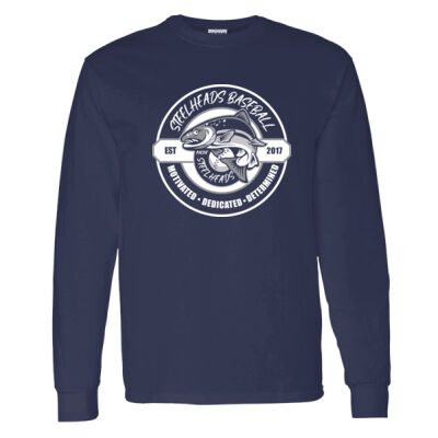 Steelheads Baseball - Heavy Cotton 100% Cotton Long Sleeve T Shirt Thumbnail