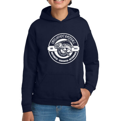 Steelheads Baseball - Youth Heavy Blend Hooded Sweatshirt Thumbnail