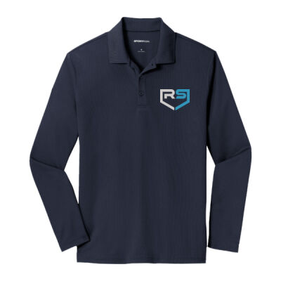 Steelheads Baseball - PosiCharge ® RacerMesh ® Long Sleeve Polo - ST640LS Thumbnail